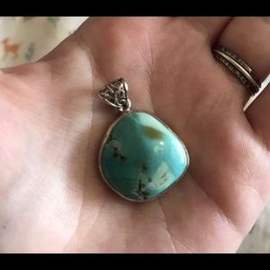 Sterling Turquoise Pendant